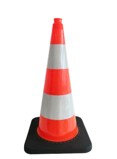 750mm Traffic Cone with Two Reflectors